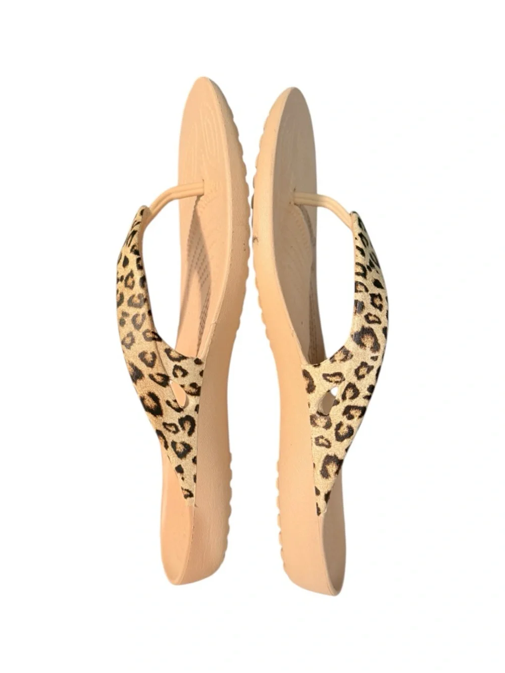 Croc’s Women’s Kadee 11 Leopard Print Flip Flop - Picture 3 of 7